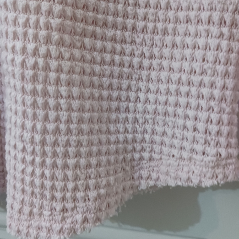Sundance Thermal Waffle Knit Popover Top pink medium - Picture 8 of 11